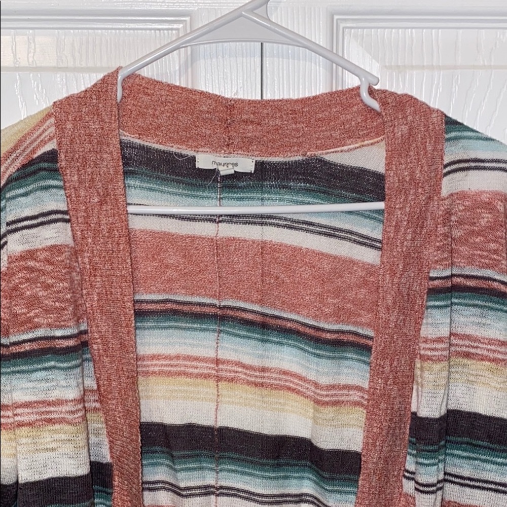 Long sleeve multicolored Maurices cardigan